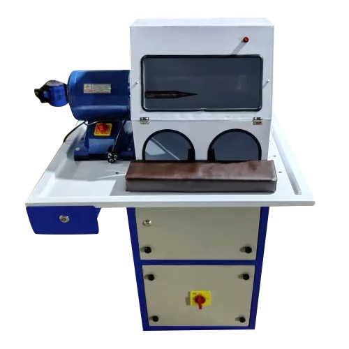 Mild Steel Vacuum Polishing Machine - 2 HP Semi-Automatic, Electric Power Source, White Color, Warranty Included