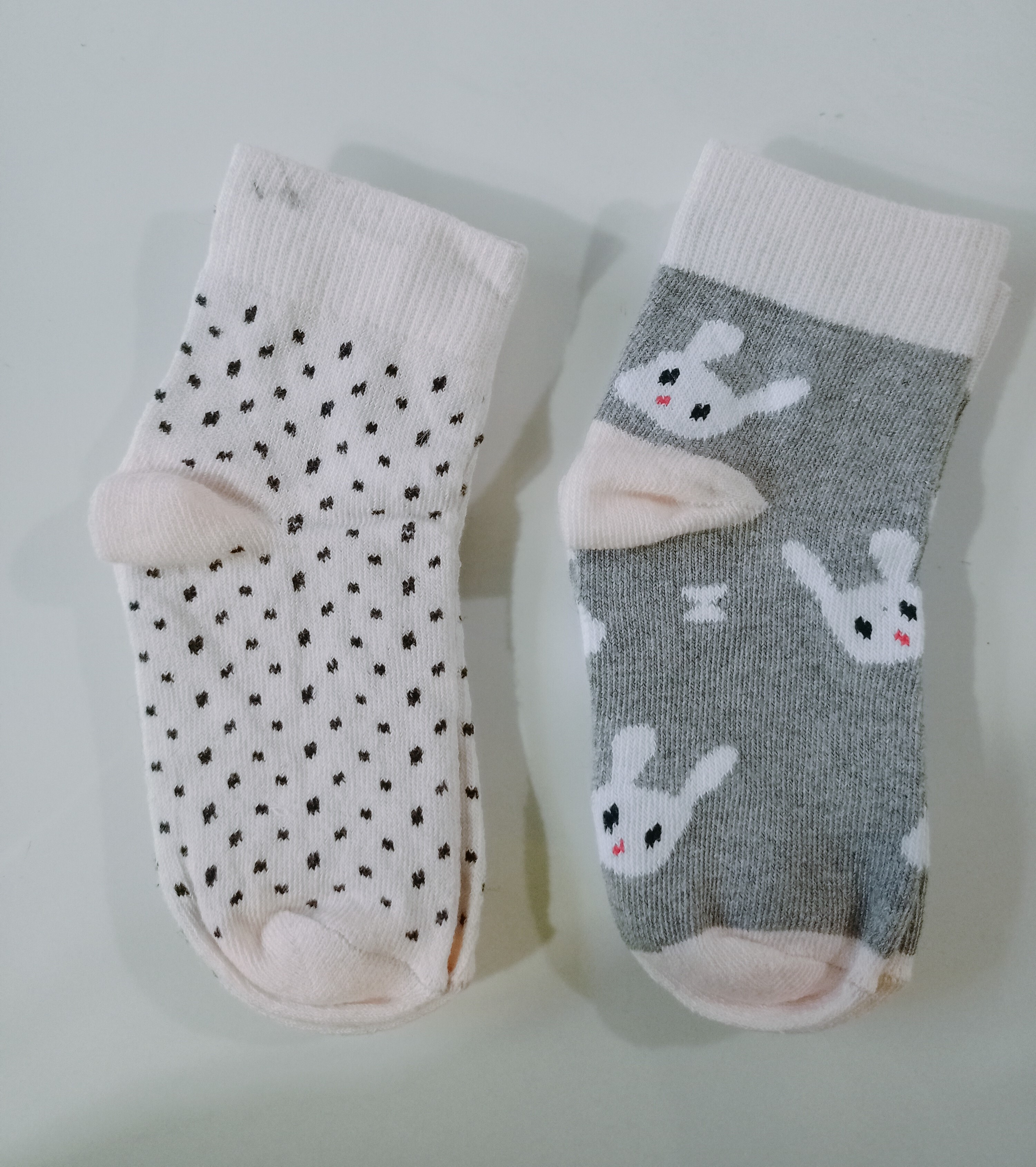 Wyse Girls Socks - Cotton, Small Size | Ankle Length, Beige Skin Color, Printed Design For All Season Wear