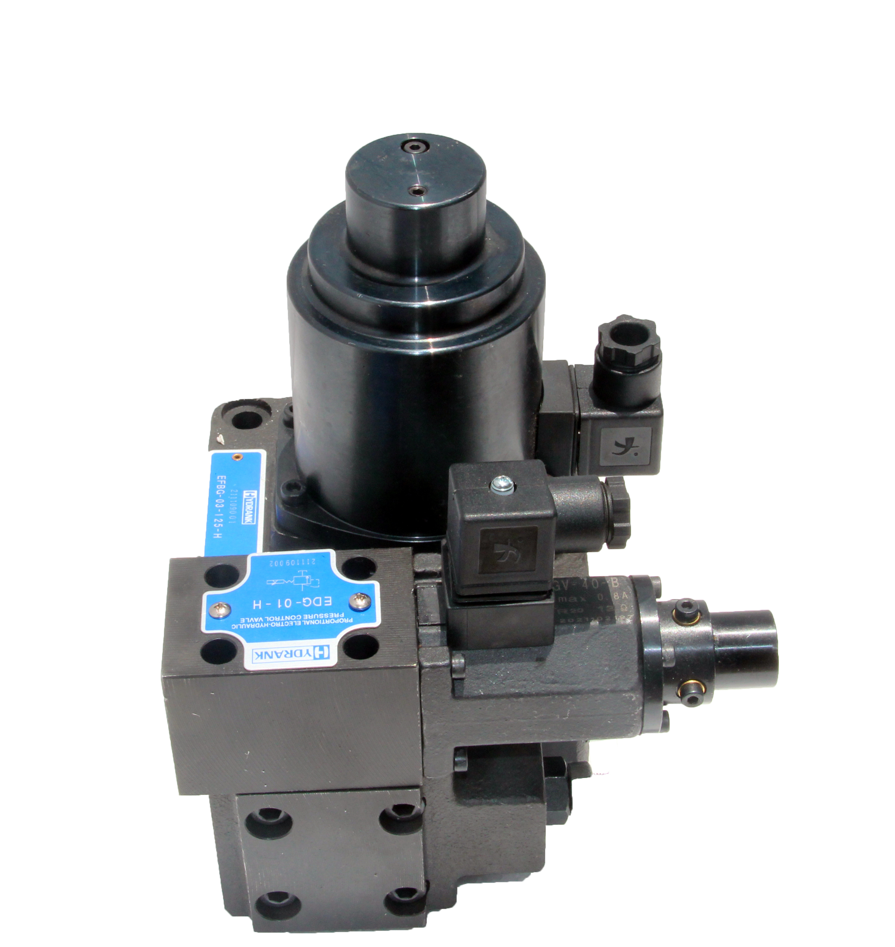Yuken Type Proportional Valves Efbg Series - Black, High Pressure, 16 Kg | Durable, Efficient, Low Maintenance, Variable Metering Control
