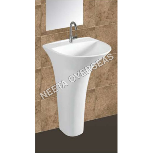 सफेद 880x450x500 मिमी वन पीस बेसिन