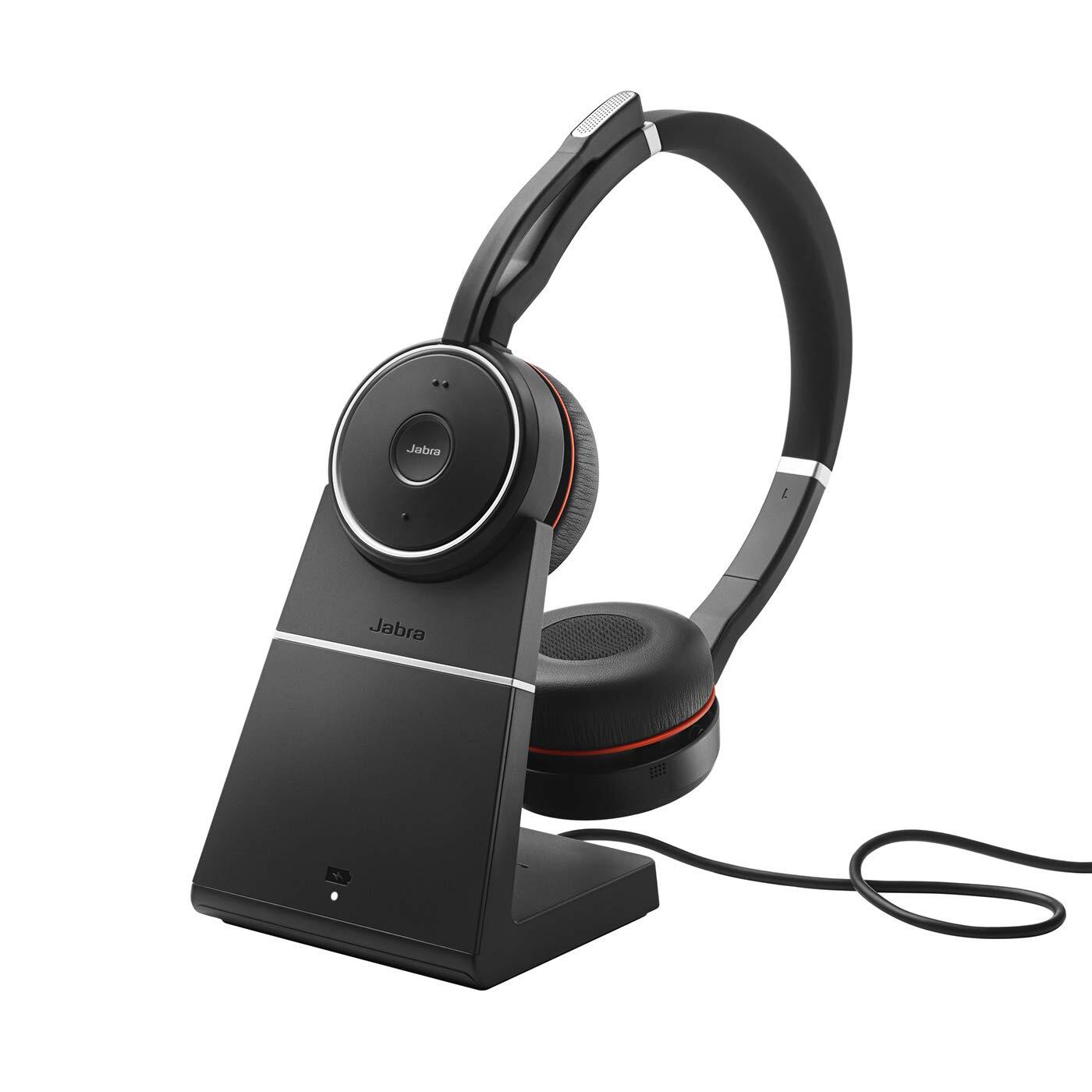 Jabra Evolve 75 Stereo Uc Charging Stand And Link 370 at