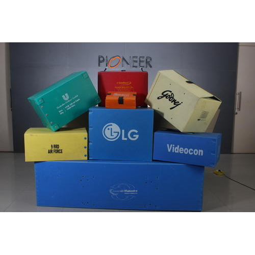 Blue Polypropylene Boxes - Polypropylene Material, Standard Size, Blue Color | Quality-oriented Design For Protective Packaging Needs