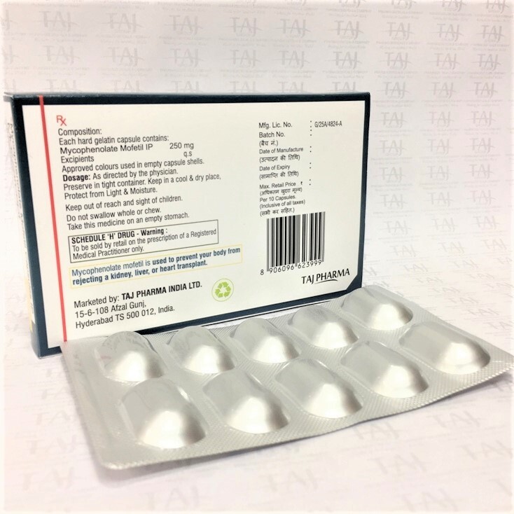 Mycophenolate Mofetil Capsules Ip 250mg Generic Drugs