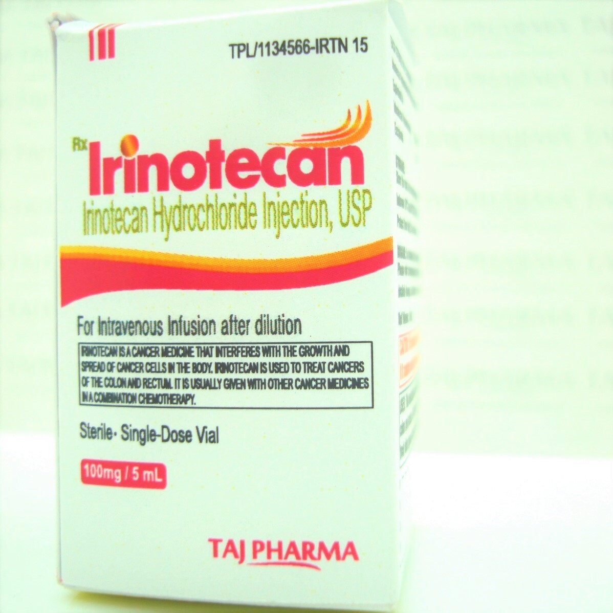 Irinotecan Hydrochloride Injection Usp 100mg/5ml Specific Drug