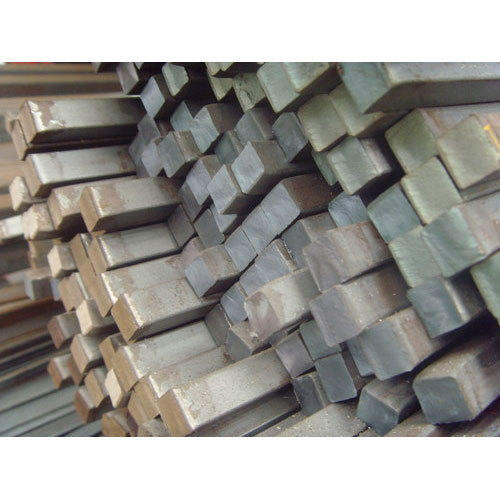 Mild Steel Square Bar - Polished Finish, Gray Color | Durable Steel Bars for Construction Projects