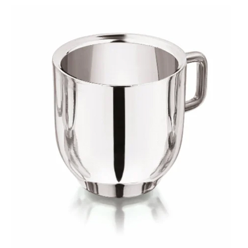Silver Stainless Steel Double Wall Tea Cup