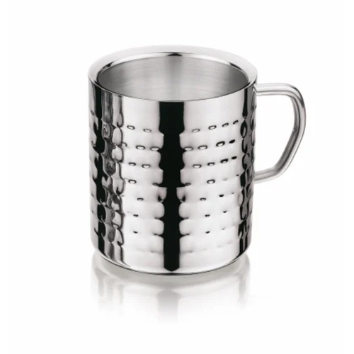 Silver 280 Ml Stainless Steel Double Wall Coffee Cup