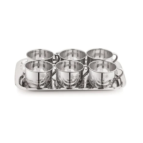Stainless Steel Wall Cup - Single Silver Design | Stylish Kitchen Accessory, Ideal For Home Usage