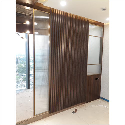 Aluminum Sliding Door - Aluminum Material, Inward/Outward Opening, Black Color | Ideal for Home and Office Use