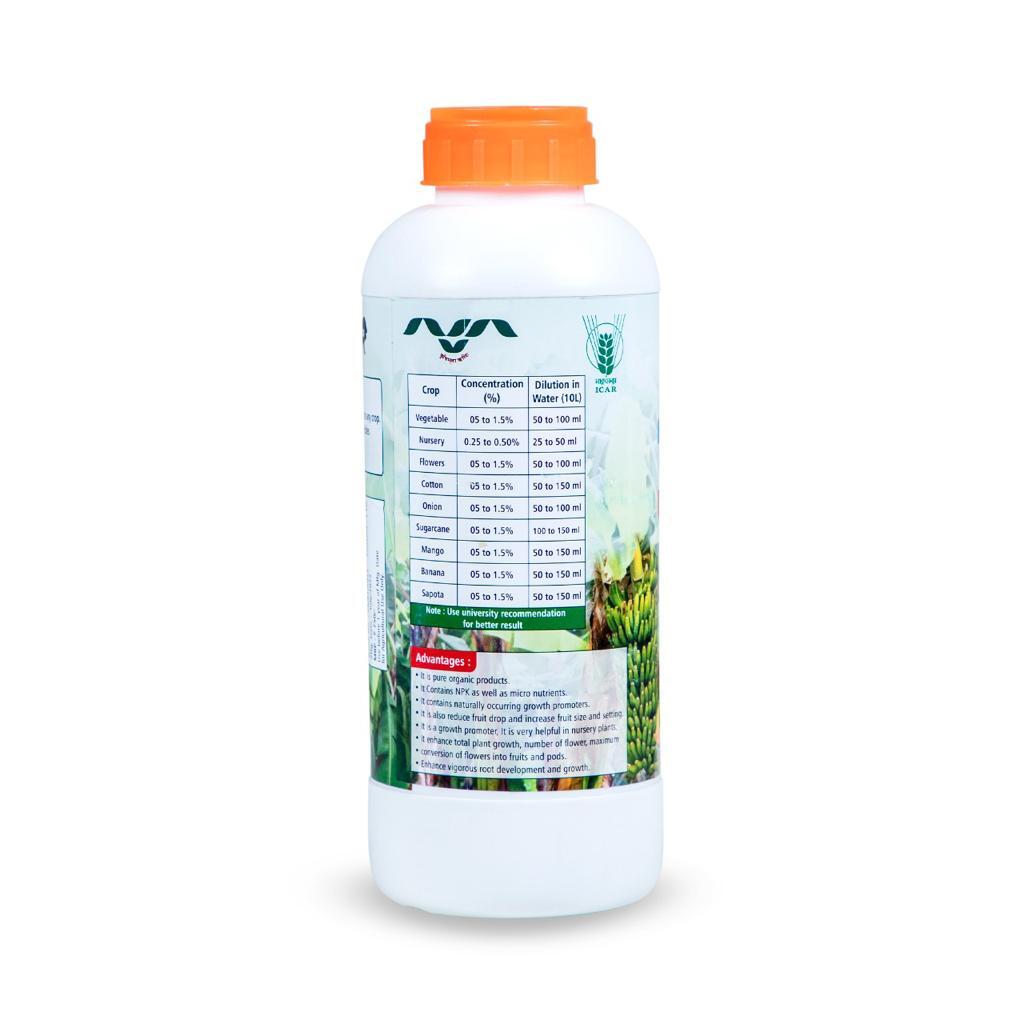 Organic Liquid Nutrients - 99.5% Pure Banana Pseudostem Solution | Enhances Plant Growth, Reduces Fruit Drop, Increases Fruit Size And Root Development