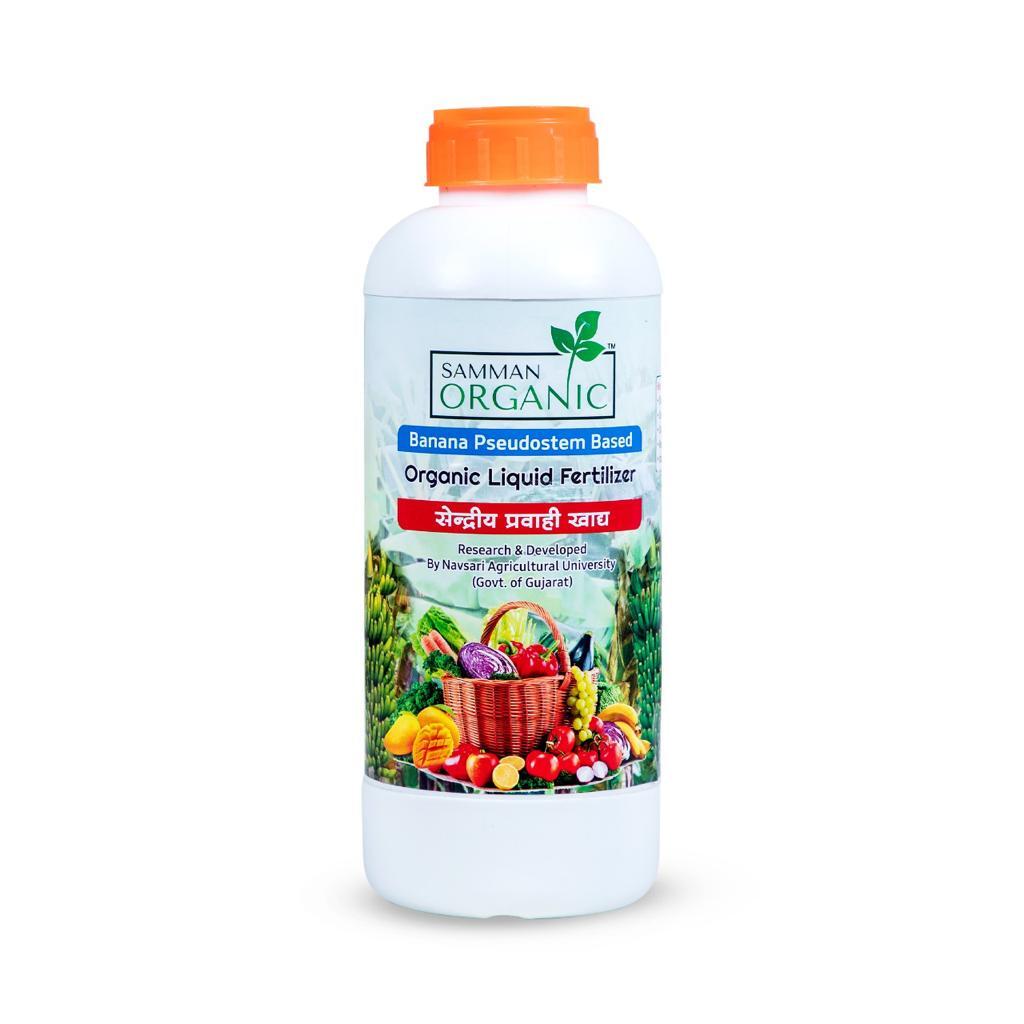 Organic Liquid Nutrients - 99.5% Pure Banana Pseudostem Solution | Enhances Plant Growth, Reduces Fruit Drop, Increases Fruit Size And Root Development