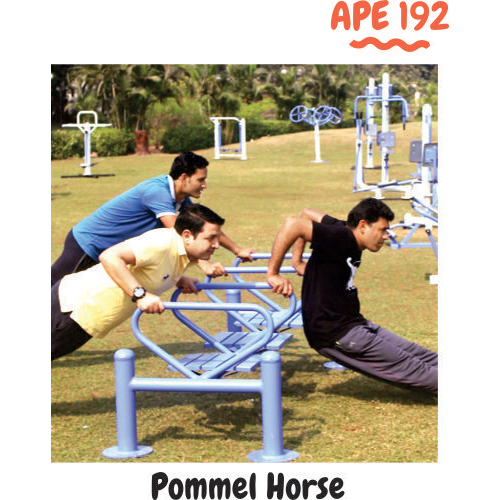Pommel Horse - Mild Steel, 150 kg Capacity | Durable, Weather-Resistant, Non-Adjustable, Robotic Welding, Powder Coated Finish, 1-Year Warranty
