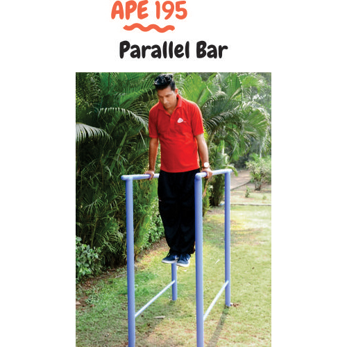 Parallel Bar - Powder-Coated Steel, 150 kg Max Load Capacity, 50 kg Weight , Durable & Weather-Resistant Outdoor Fitness Equipment for Bodyweight Exercises