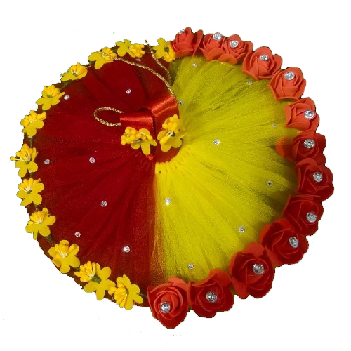 Ladu Gopal Ki Poshak - Cotton Blend, Various Sizes Available, Multicolor | Stylish Design, Washable, Perfect For Home Pooja Mandir Decoration