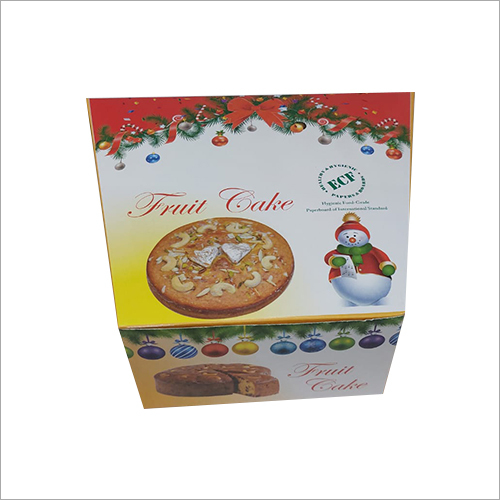 Glossy Lamination Printed Folding Fruit Cake Box