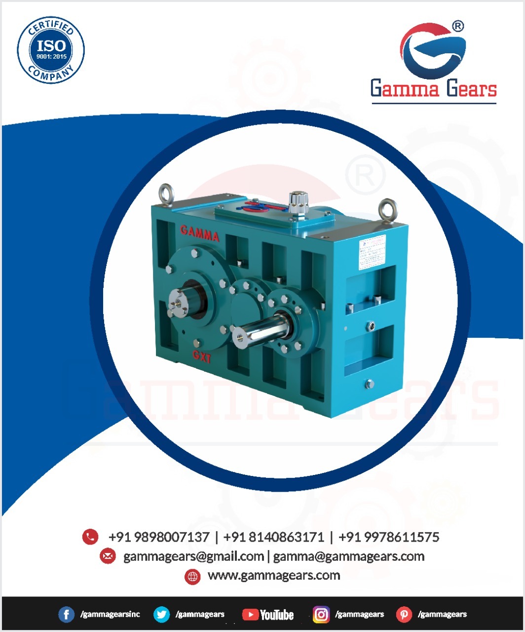 Extruder Gearbox - Steel Material, Blue Color | Industrial Usage With Other Gearing Arrangement