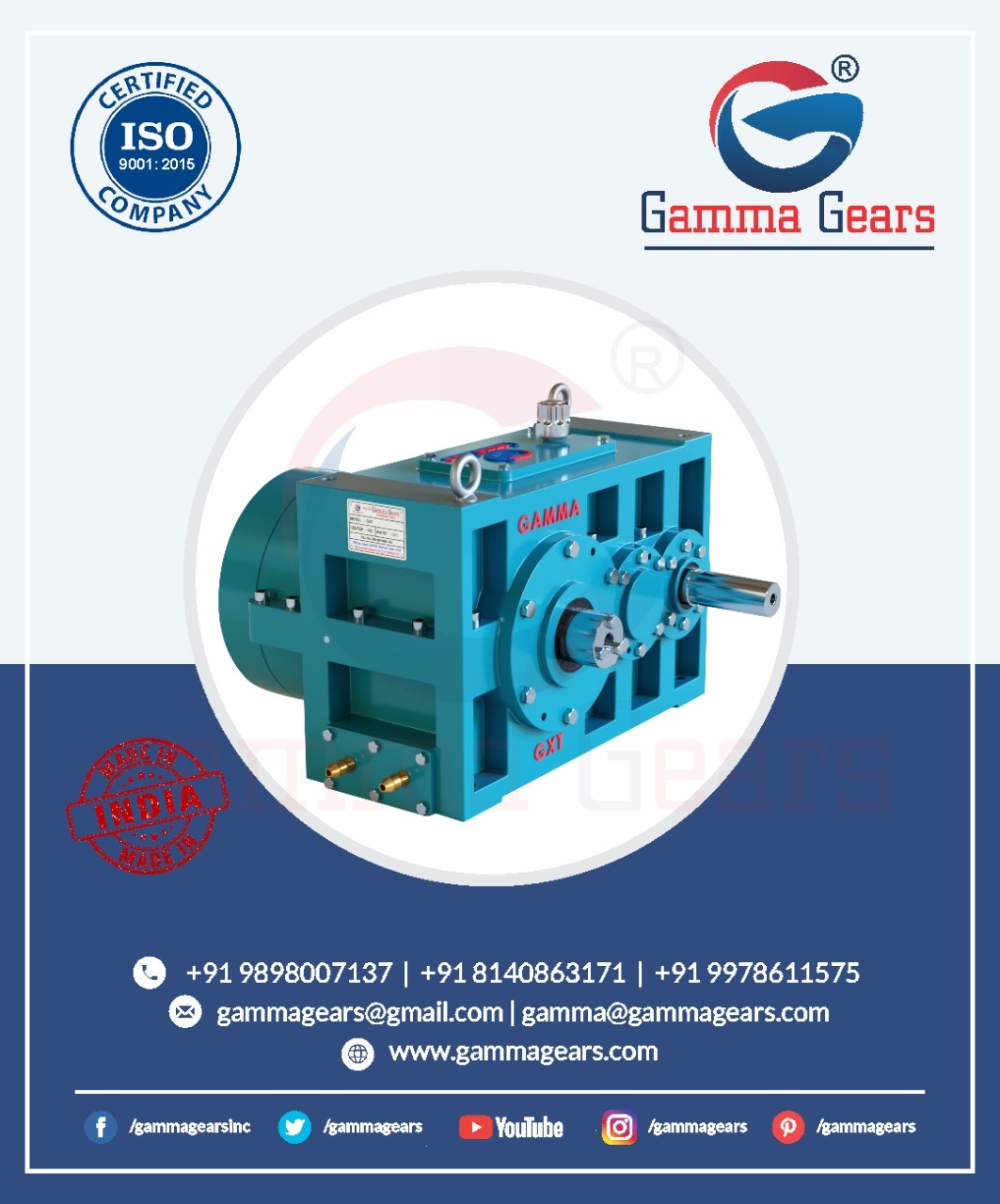 Extruder Gearbox - Steel Material, Blue Color | Industrial Usage With Other Gearing Arrangement