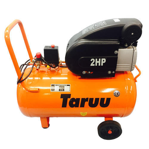 Orange-Black 2 Hp Taruu Spray Painting Air Compressor