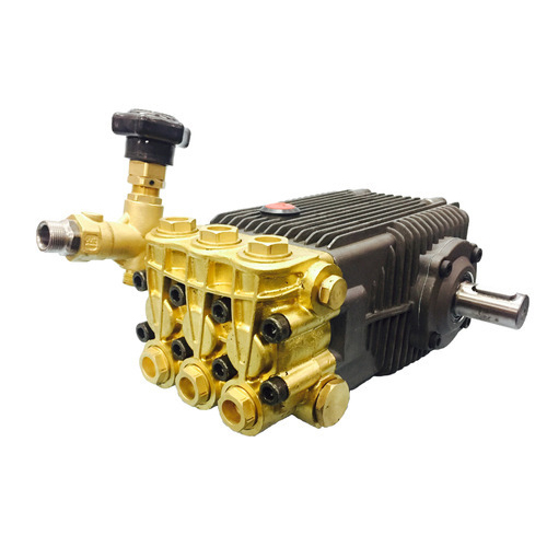 Yellow-Brown 350 Bar Taruu High Pressure Triplex Pump