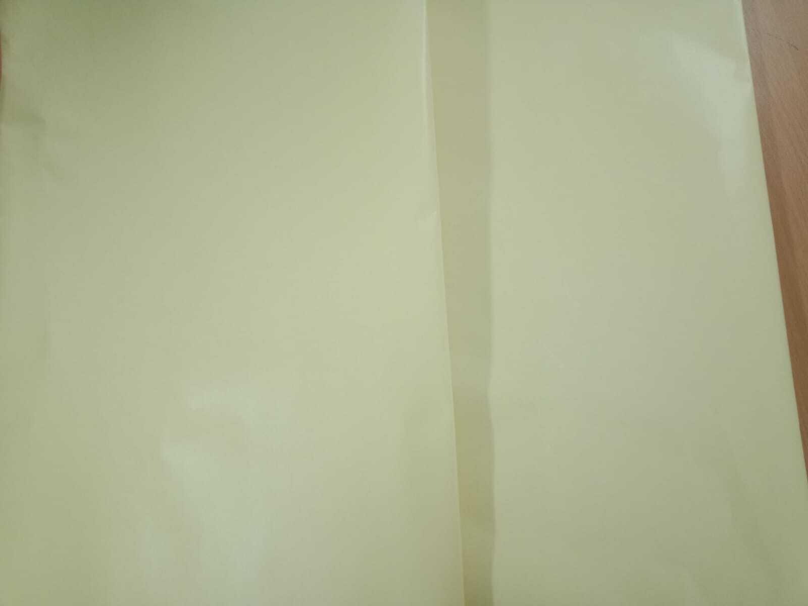 One Side Coated Paper - 60gsm, 20 Inch Standard Size , Greaseproof And Waterproof Yellow Material For Labeling And Poster Making