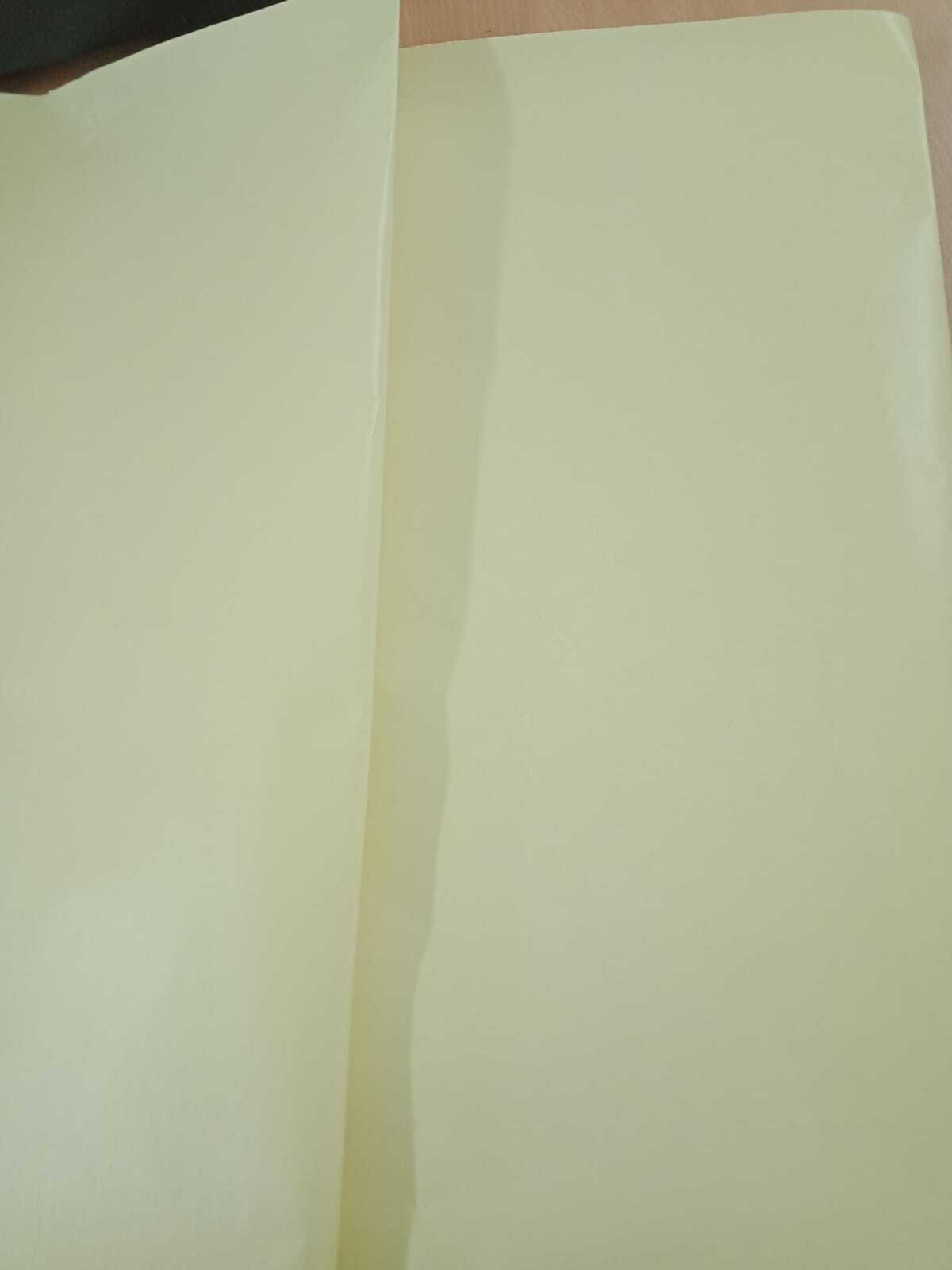 One Side Coated Paper - 60gsm, 20 Inch Standard Size , Greaseproof And Waterproof Yellow Material For Labeling And Poster Making