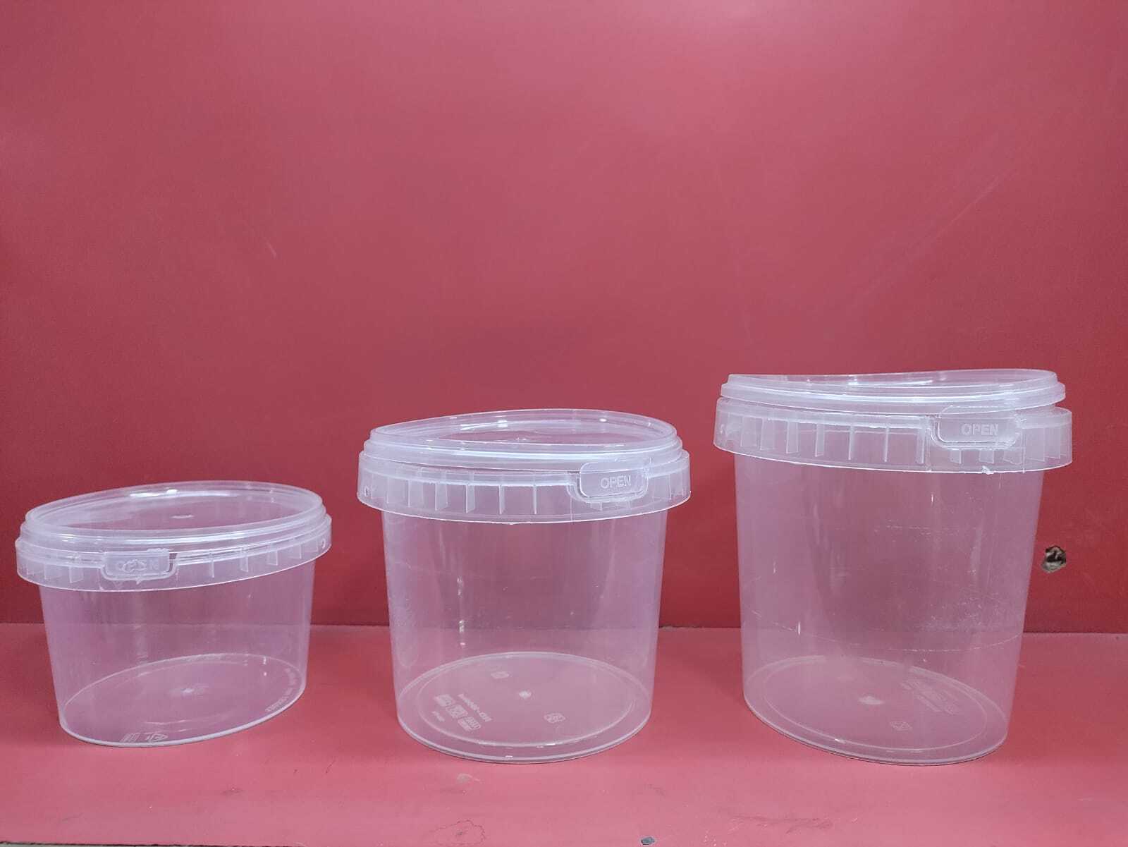 Round Tamper Proof Container - Color: Transparent
