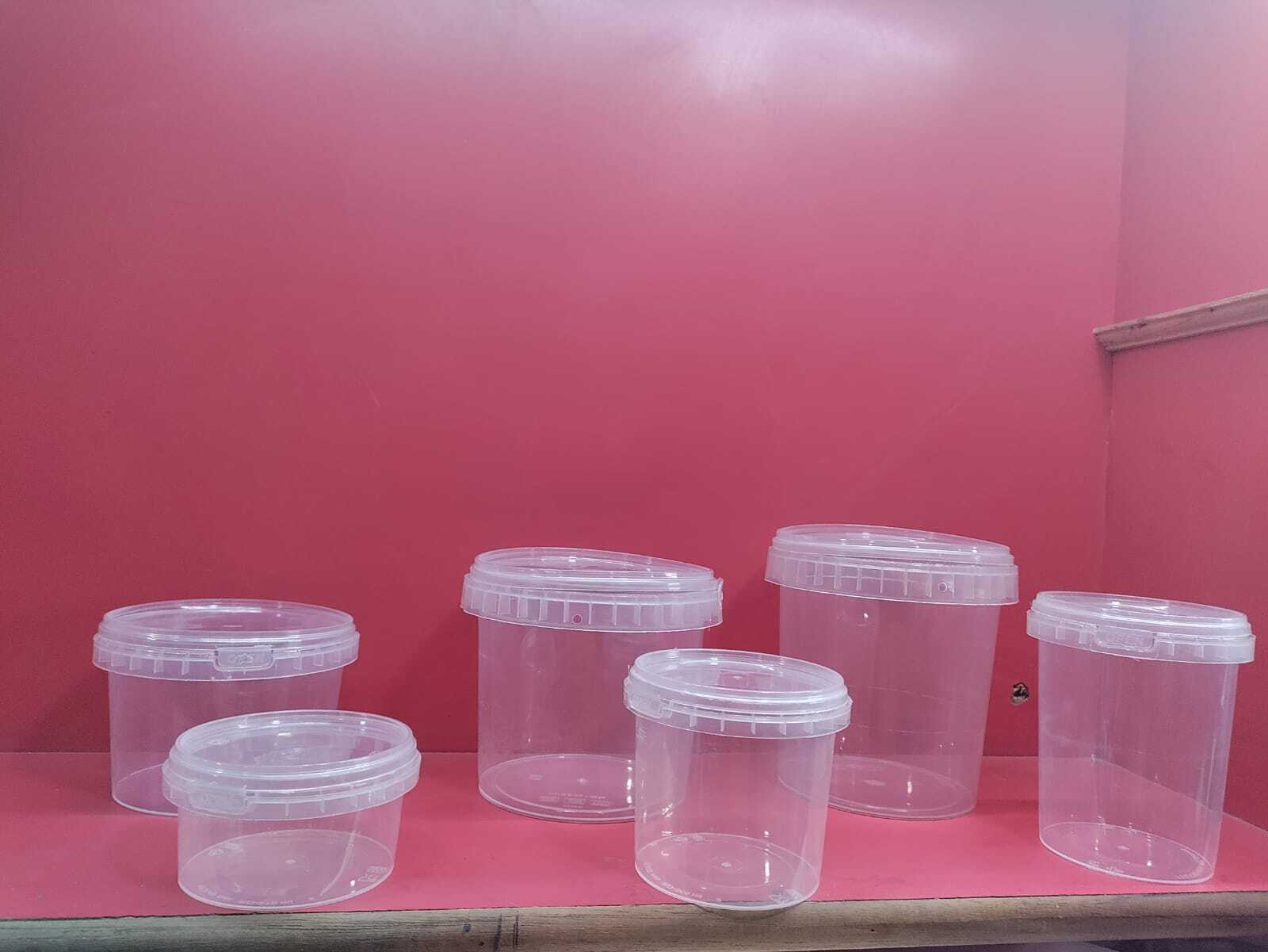 Round Tamper Proof Container - Color: Transparent