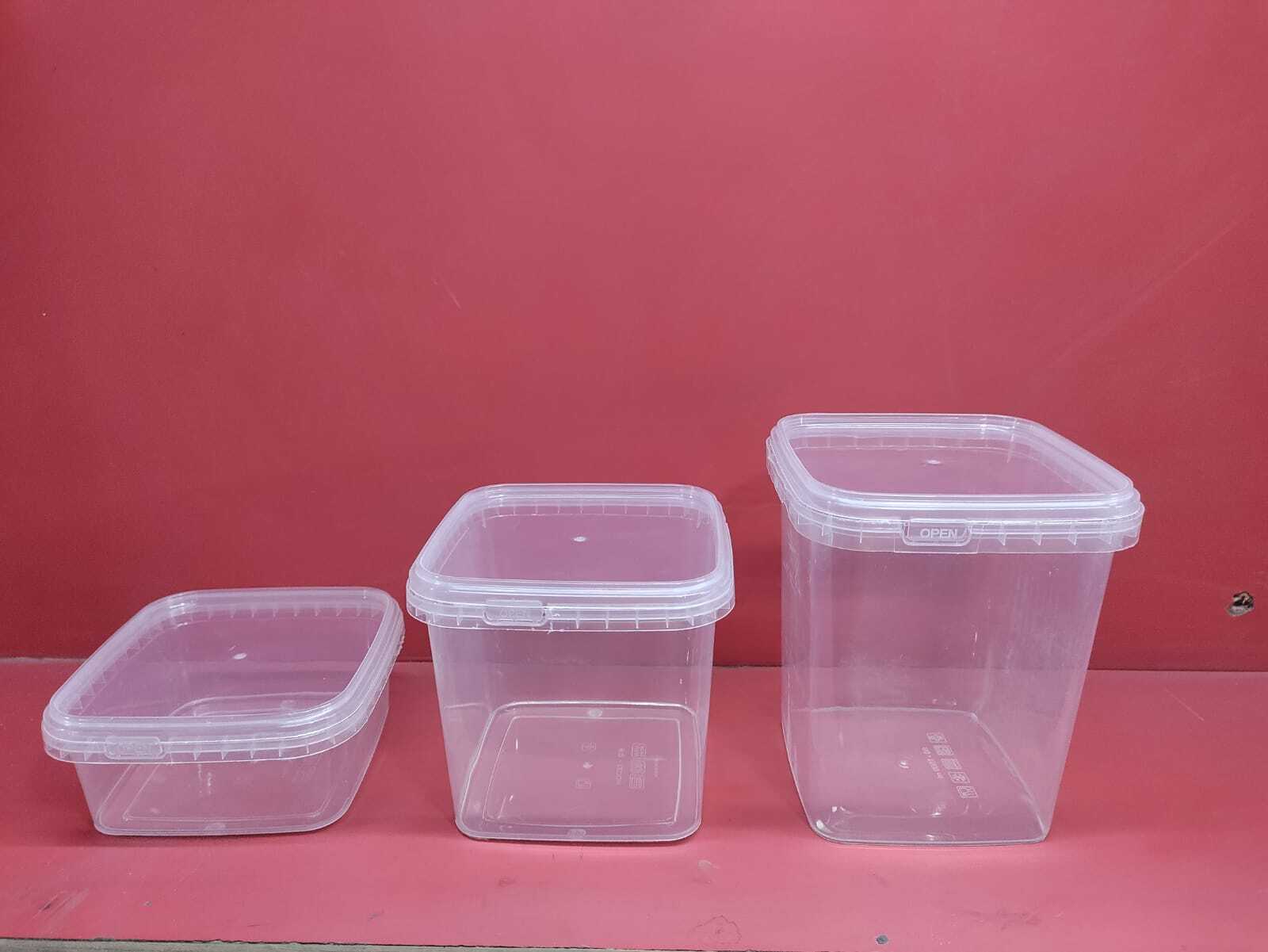 Rectangle Tamper Proof Container - Color: Transparent