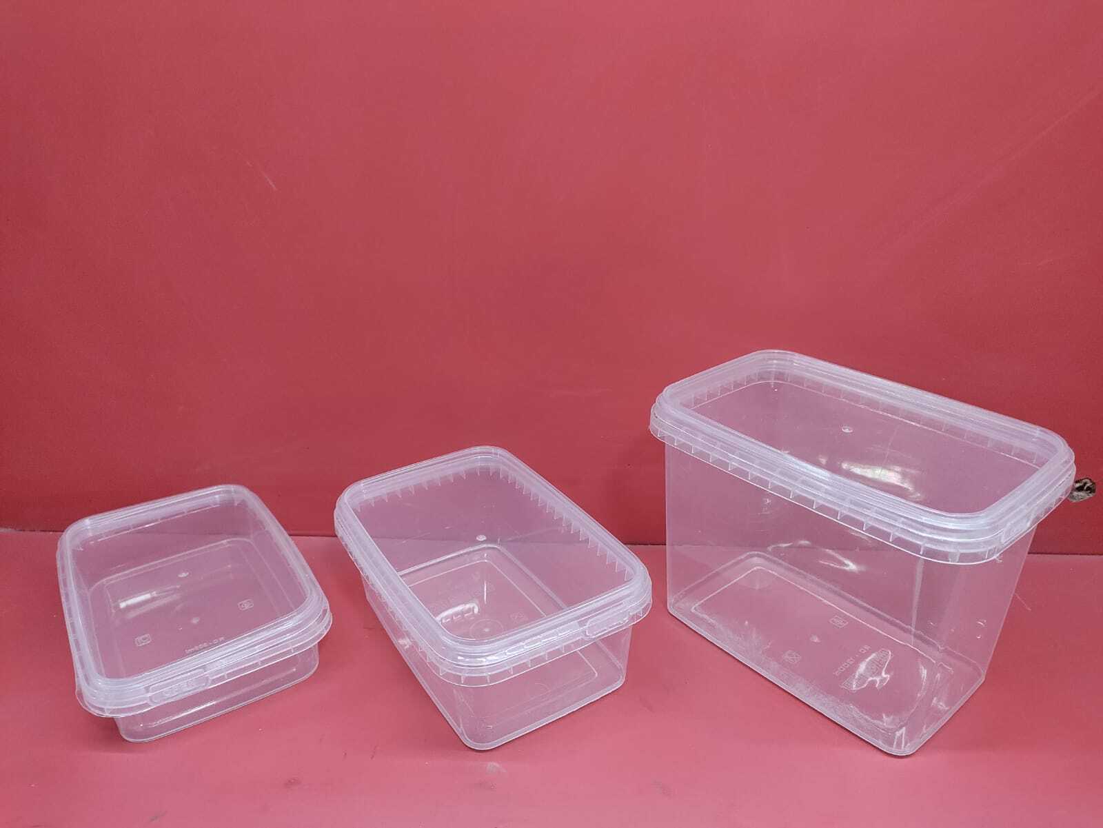 Rectangle Tamper Proof Container - Color: Transparent