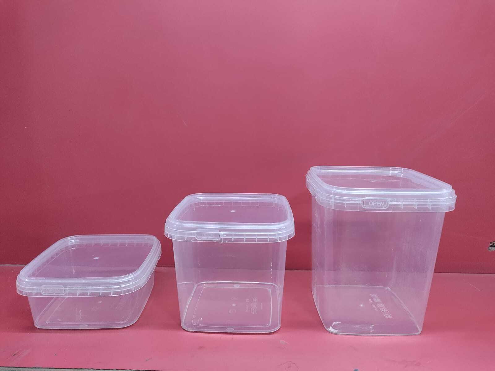 Rectangle Tamper Proof Container - Color: Transparent