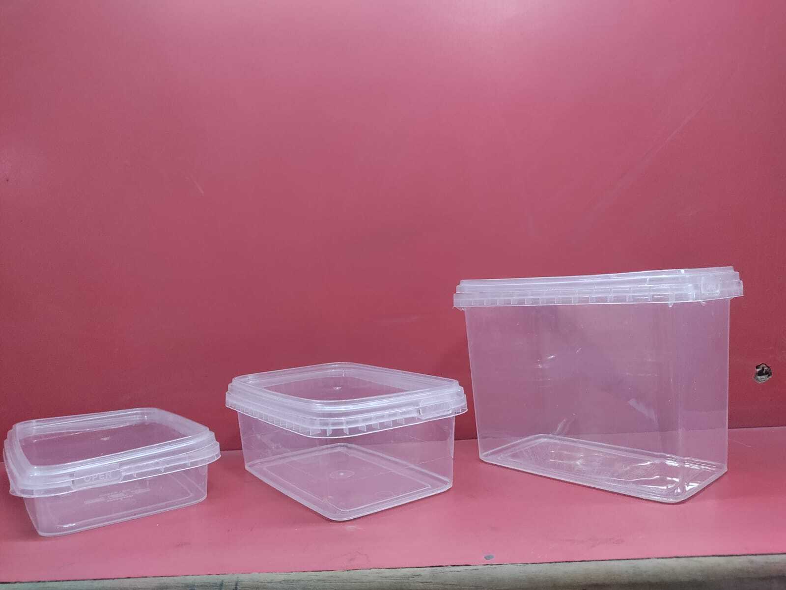 Rectangle Tamper Proof Container - Color: Transparent