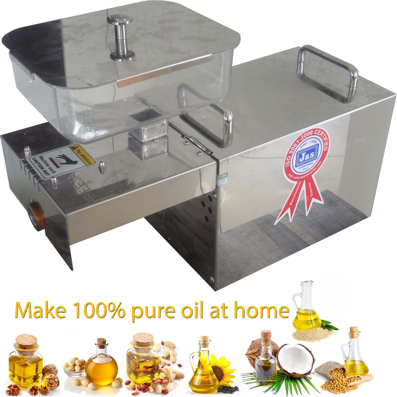 Flaxseed Oil Extraction Machine Capacity: 2 To 20 Kg/hr