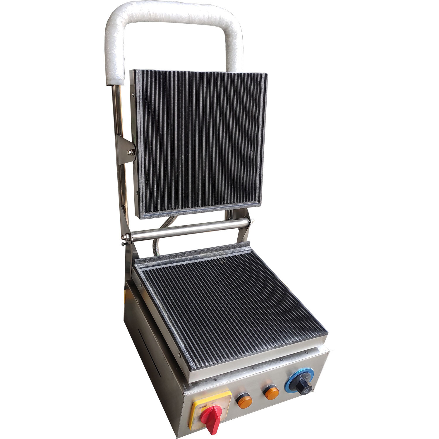 Sandwich Griller - Stainless Steel, Semi Automatic | Ideal For 2 To 8 Sandwiches Per Batch, Quality Teflon Coated Plates