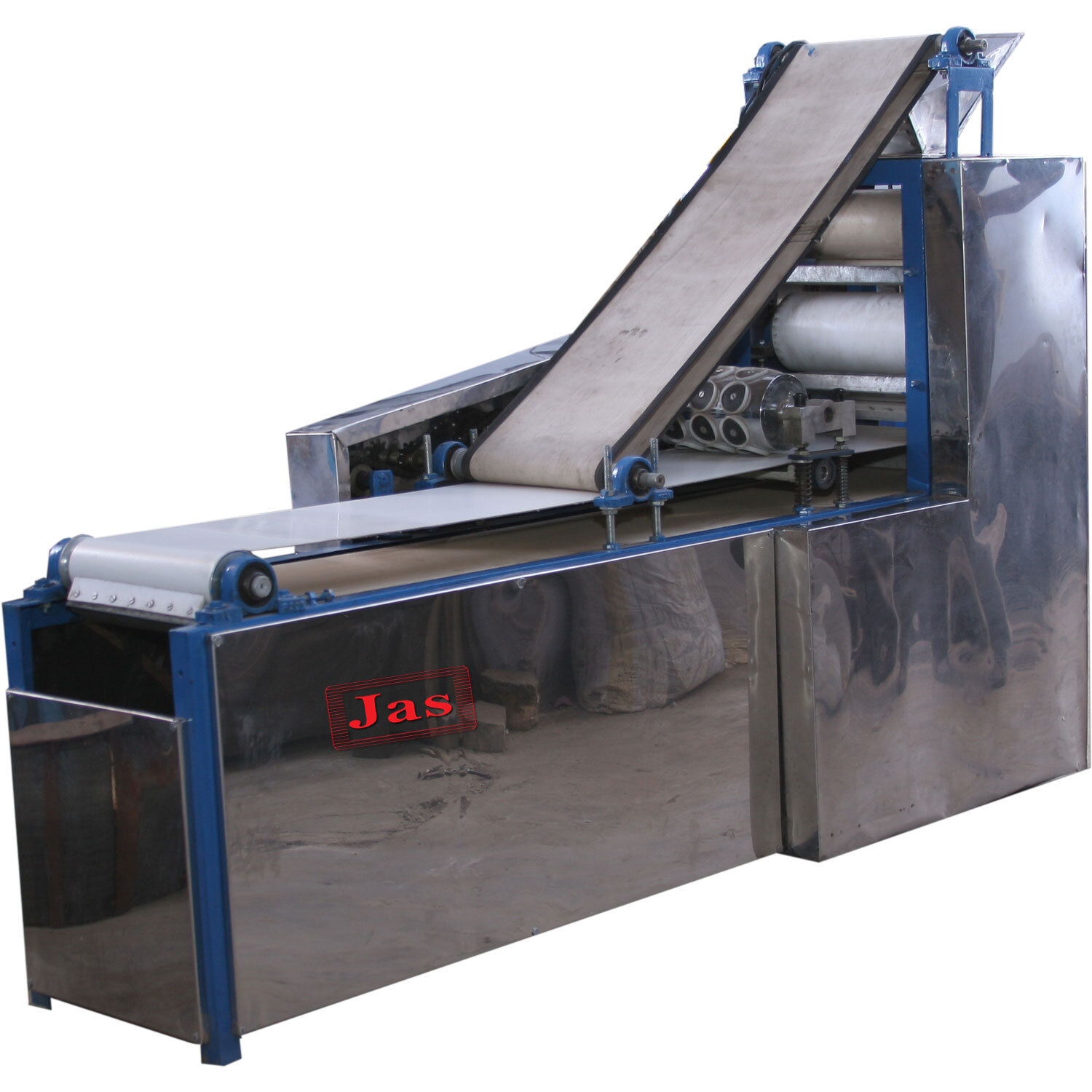 Mathri Making Machine - Stainless Steel, 300 Pcs/min Capacity, Blue Color | Automatic, Eco-friendly, High Efficiency, Low Noise, 1 Year Warranty