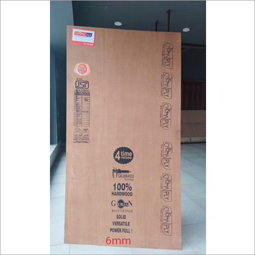 6 MM Croma Plywood - Hardwood, 8x4 Sq Ft, 12mm Thick | Usage: Furniture, Core Material: Poplar, High Strength, Weatherproof, Superior Finish