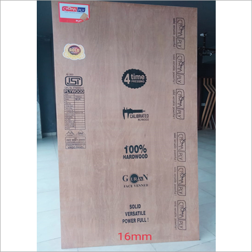 16 MM Croma Plywood - 8x4 SQ FT, Hardwood Material, Core Material: Poplar, Ideal for Indoor Furniture Usage