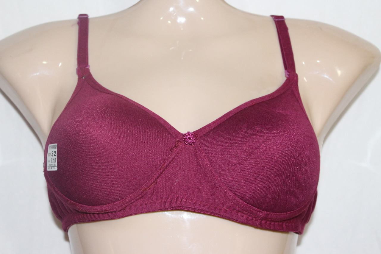 Ladies Bra - Nylon/spandex, Size 32-38, Color Black | Hook-and-eye Closure, Daily Undergarment For Women, 3500 Pieces Available