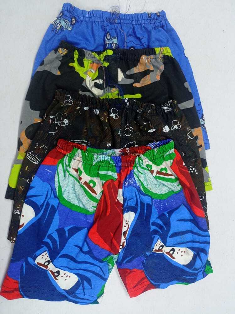 Kids Shorts - Cotton Blend , Sizes S, M, L For Boys Aged 3-6, Multicolor Everyday Wear, Quantity 2000, Min Order 2000 Pieces