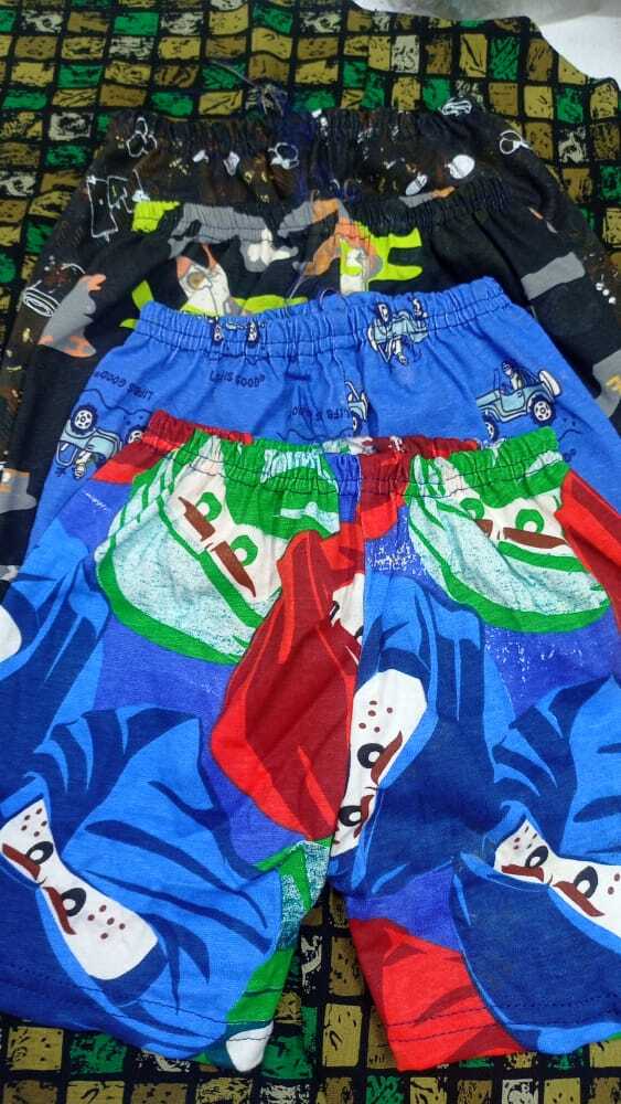 Kids Shorts - Cotton Blend , Sizes S, M, L For Boys Aged 3-6, Multicolor Everyday Wear, Quantity 2000, Min Order 2000 Pieces