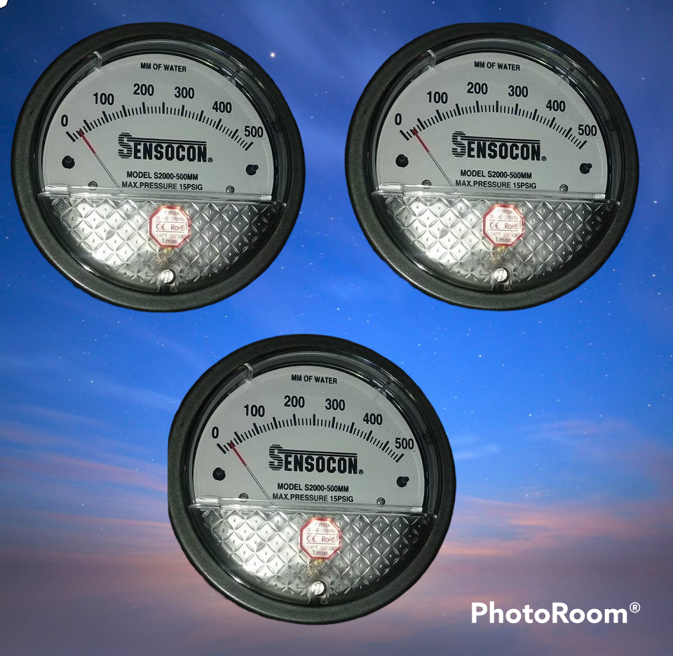 White/black Series S2000 Sensocon Differential Pressure Gauges In  Jamshedpur Jharkhand