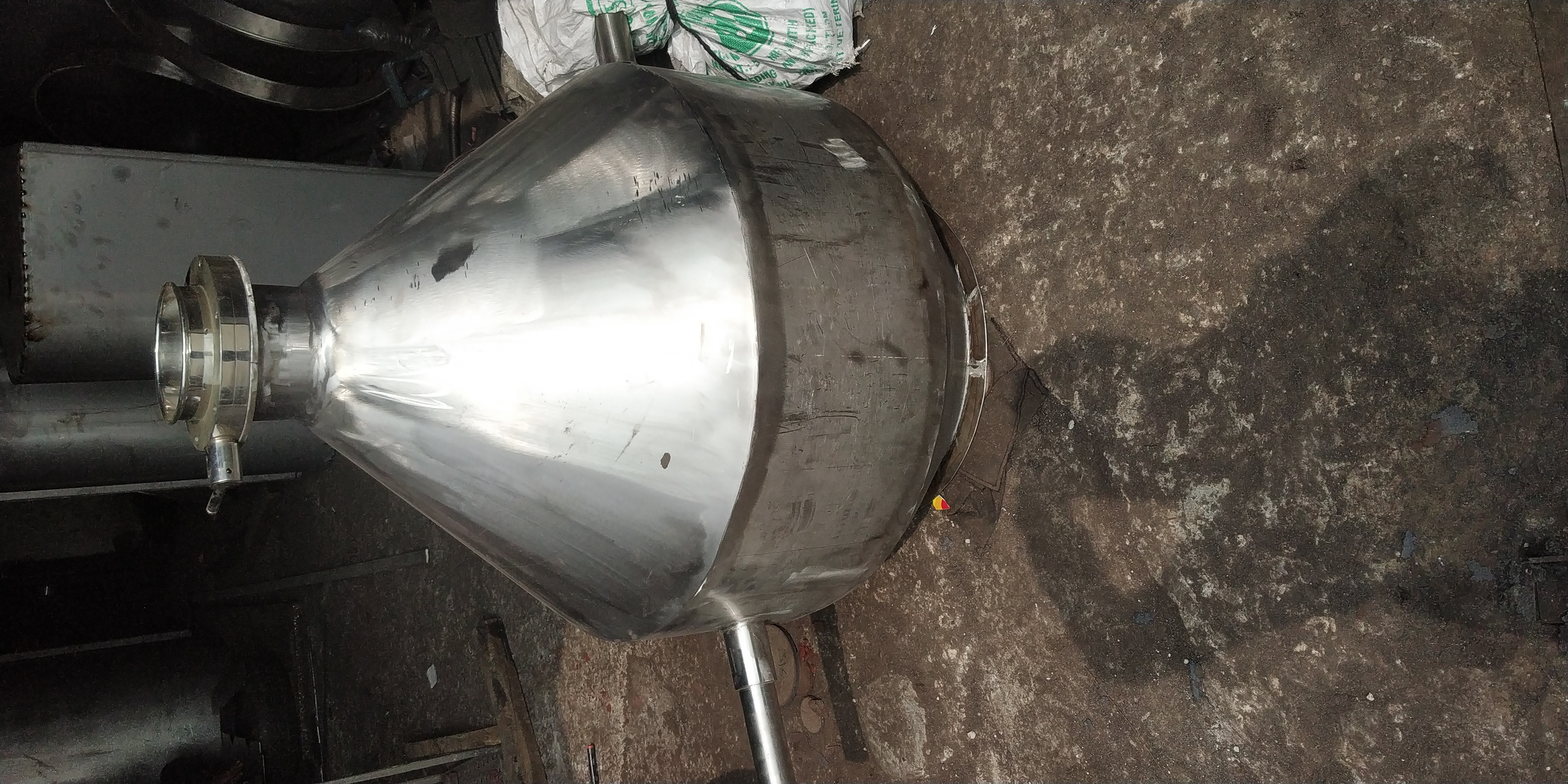 Silver Stainless Steel Conical Ribbon Blender