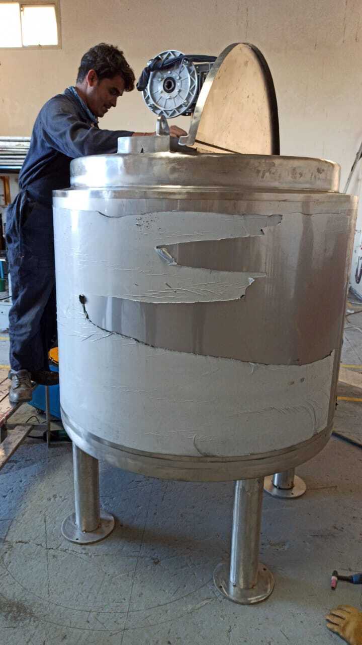Stainless Steel Jelly Mixing Tank Application: Pharma & Chemical Industry