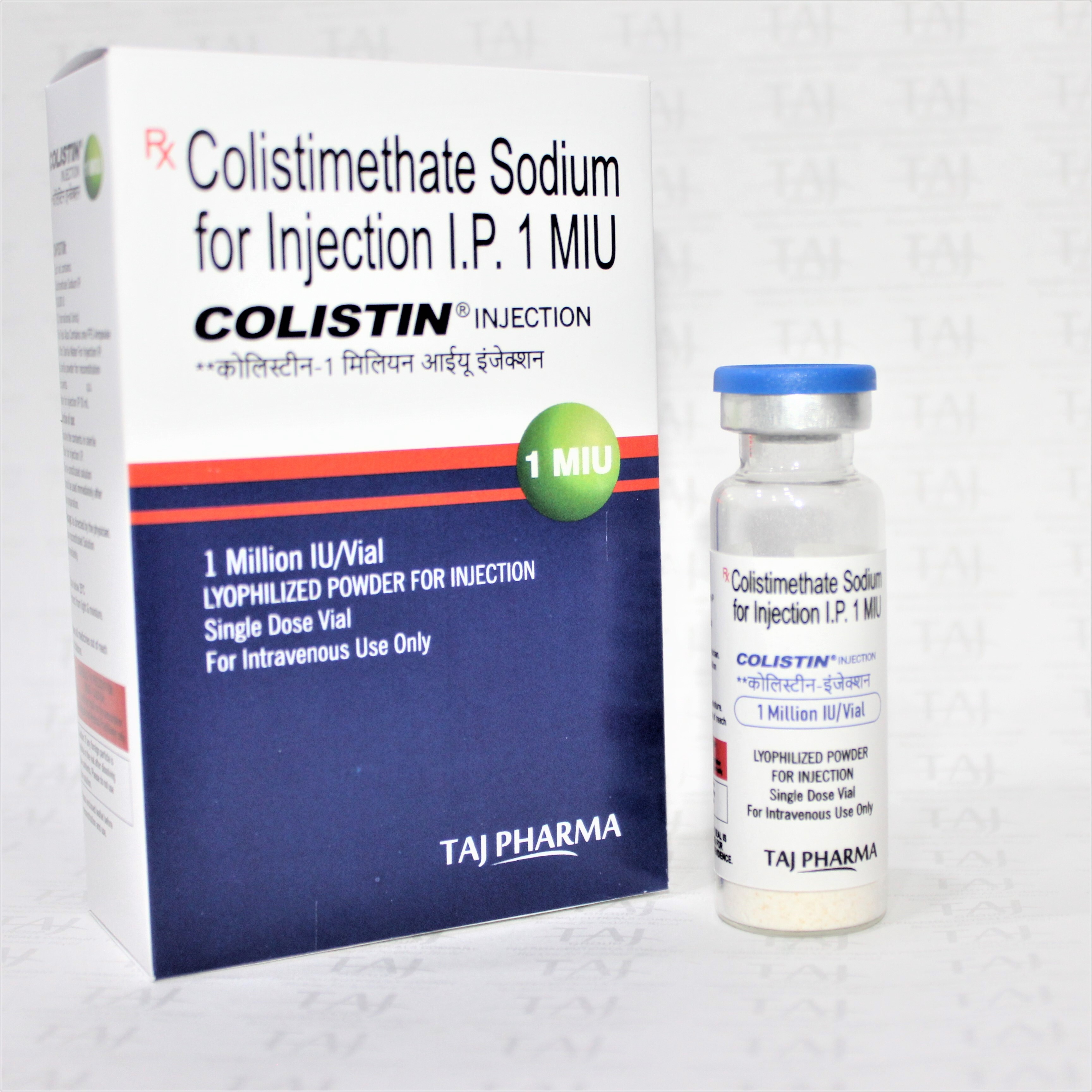 Colistimethate Sodium For Injection I.p. 1miu Expiration Date: 3 Years