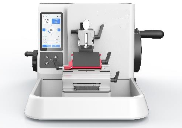 White Semi-automated Rotary Microtome