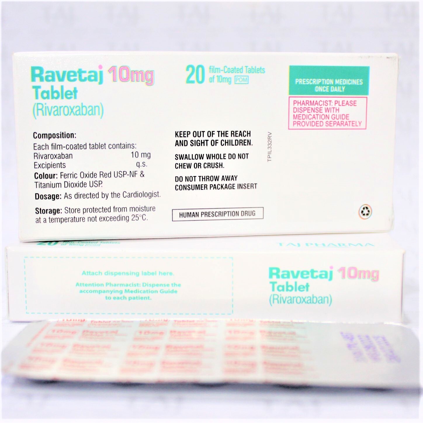 Rivaroxaban Tablet 10mg Expiration Date: 3 Years