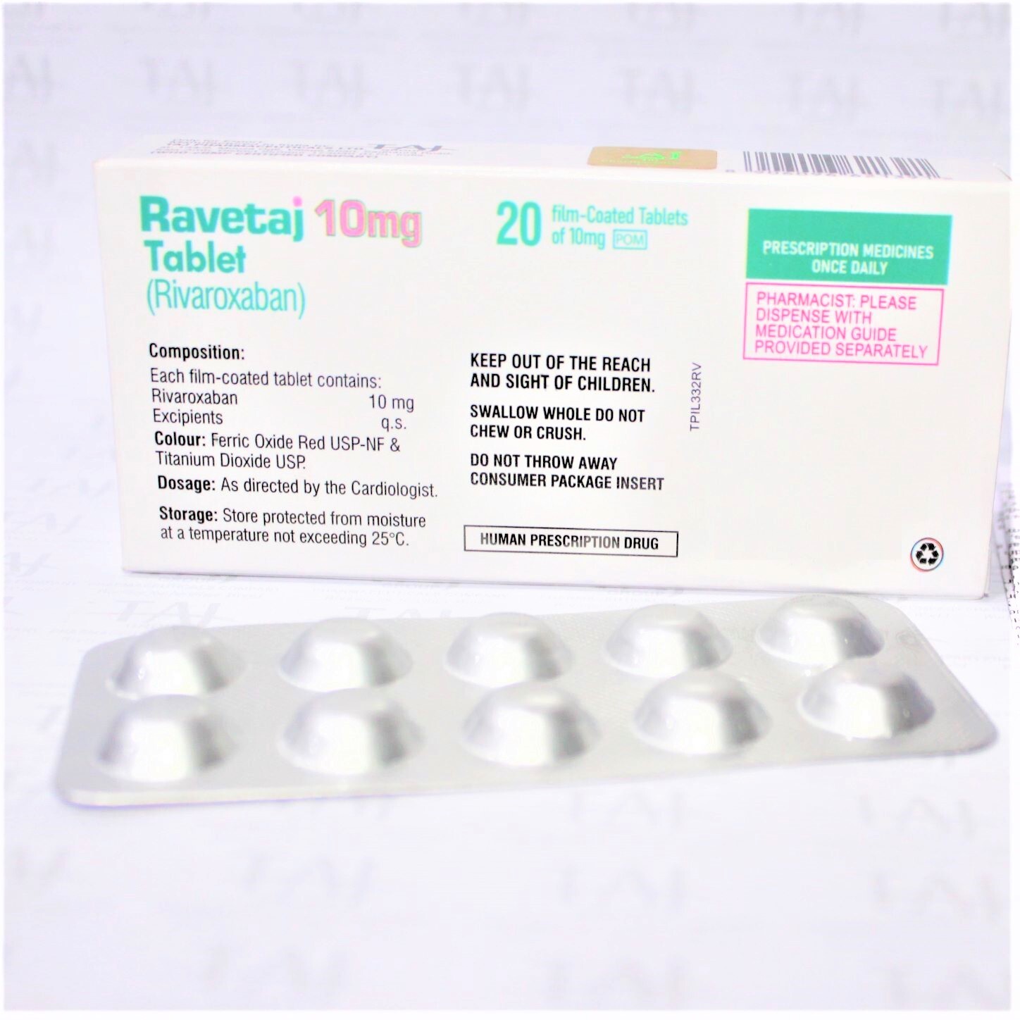 Rivaroxaban Tablet 10mg Expiration Date: 3 Years