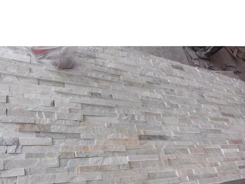 Himachal White Quartzite Ledge Panel - Artificial Stone Type: Solid Surface