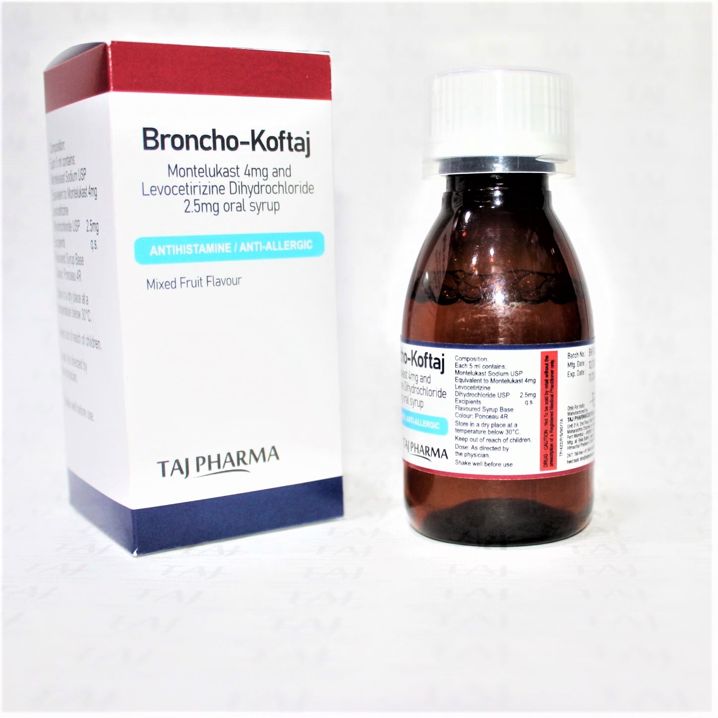 Montelukast 4mg/5ml And Levocetirizine Dihydrochloride 2.5mg/5ml Oral Syrup Expiration Date: 2 Years