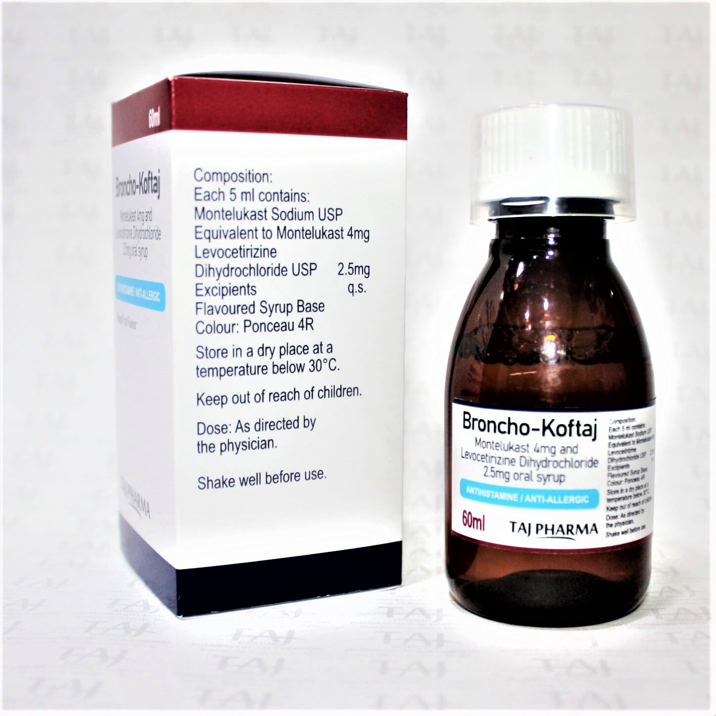 Montelukast 4mg/5ml And Levocetirizine Dihydrochloride 2.5mg/5ml Oral Syrup Expiration Date: 2 Years
