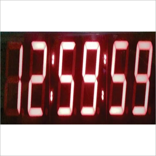 LED Digital Clock - 4 Inch Polished Acrylic, Rectangular Shape Design